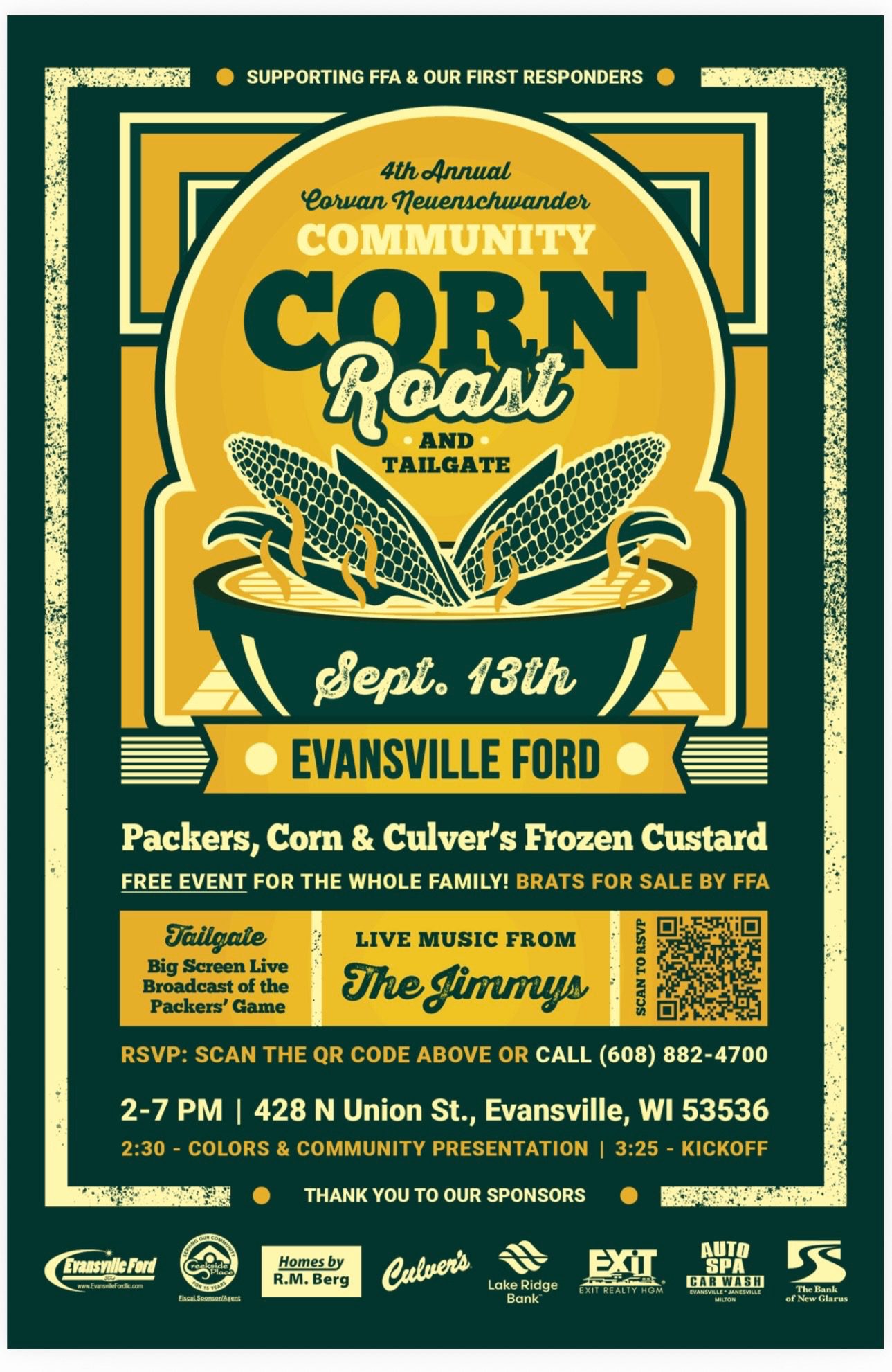 Community Corn Roast Poster